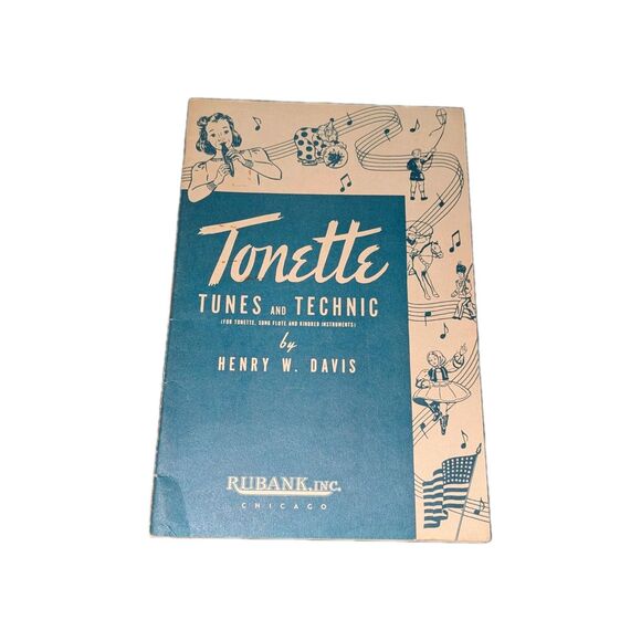 Vintage Tomette Tunes & Technic SONG FLUTE Music SHEET Booklet 1941 - Picture 1 of 4